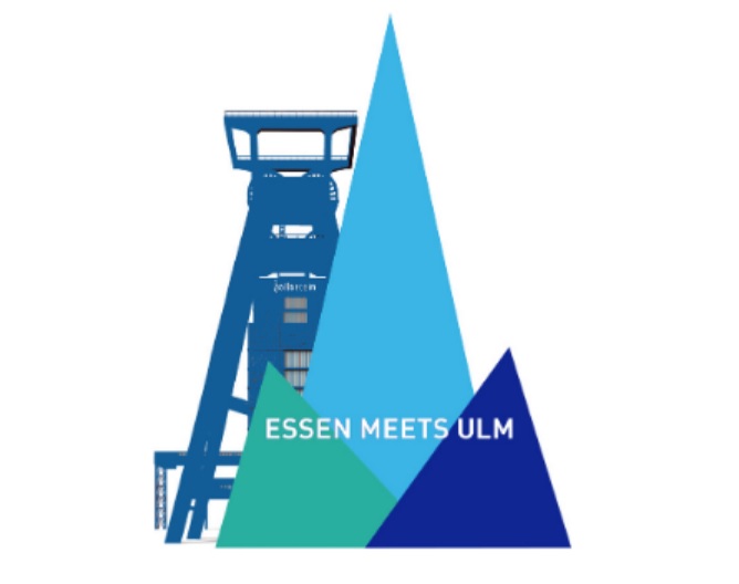 Das Bild zeigt das Logo der Fortbildungsreihe Essen meets Ulm.