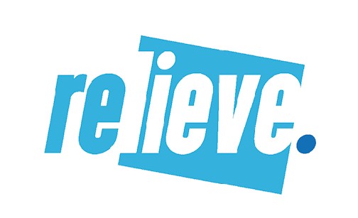 Das Bild zeigt das Logo der RELIEVE-Studie